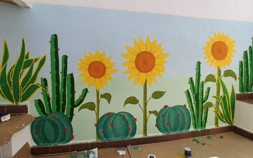 Nou mural a la casa Petit Món