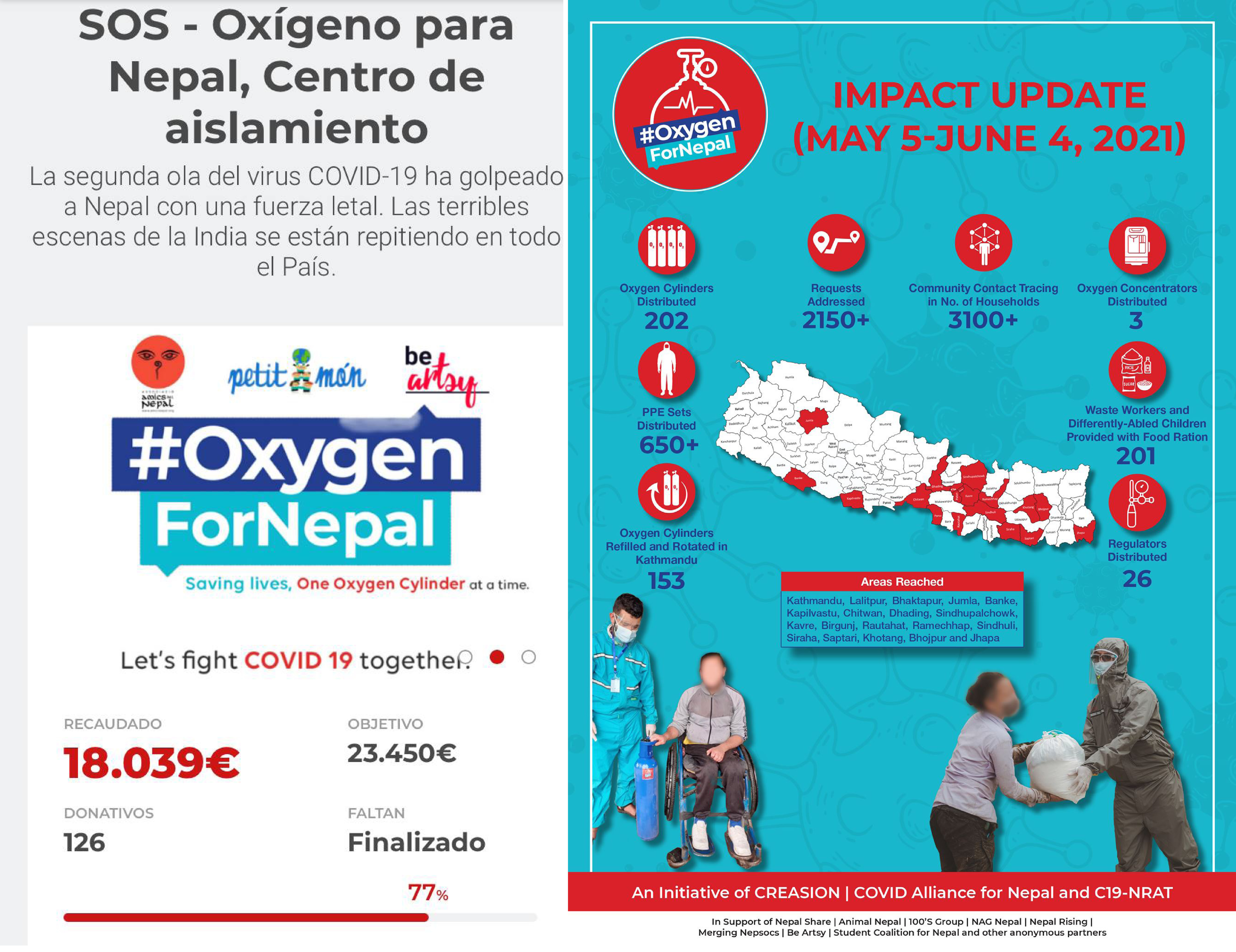 Campaña Oxigen for Nepal